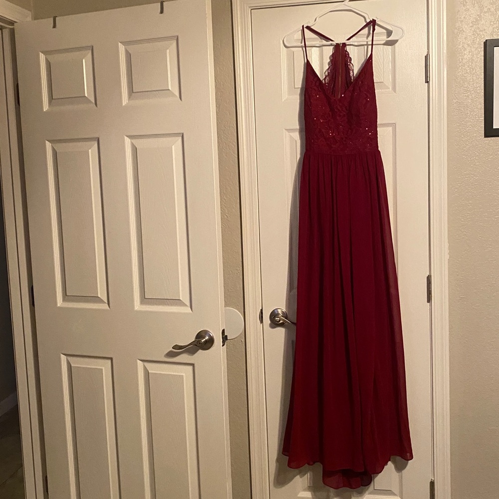 Deep Red formal dress